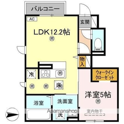 メゾン　リノ[1LDK/42.38m2]の間取図