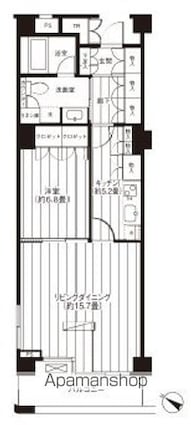ヒューリック浅草一丁目[1LDK/72.7m2]の間取図