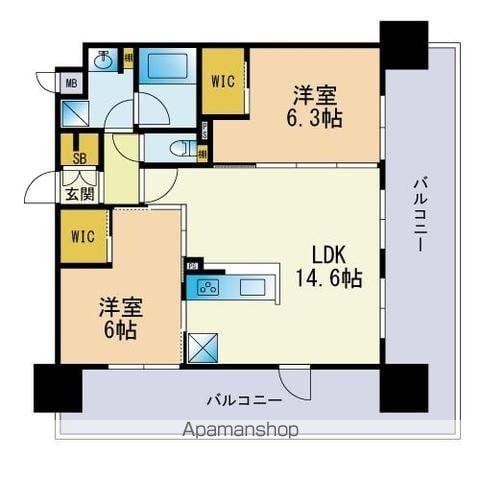 シェミネ高宮通りの間取り