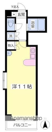 ベルメゾン生石南[1R/22.54m2]の間取図
