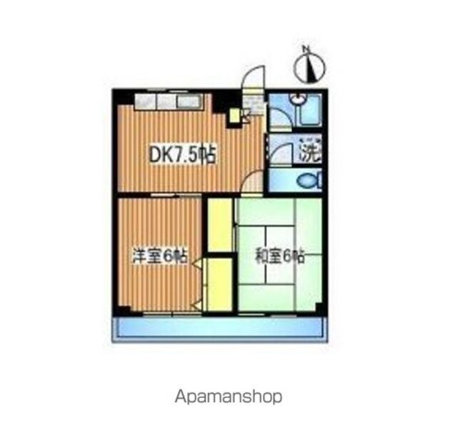 メゾン・ユウ[2DK/42m2]の間取図