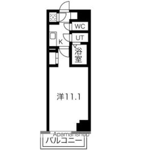 エグゼ難波東404の間取り