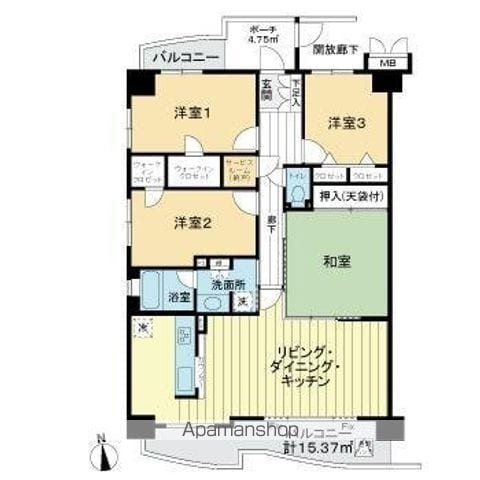 ベルシャトゥ東浦和の間取り写真