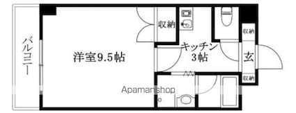 ロイヤルアットハイツ[1K/30.4m2]の間取図