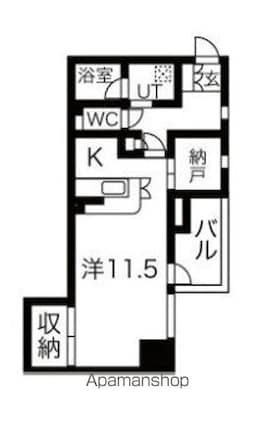 ＫＬＣ　ＴＯＷＥＲ[1K/45.71m2]の間取図