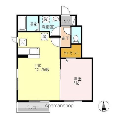 日野市西平山のアパートの間取り