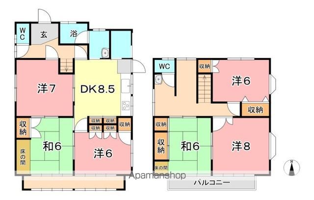 玉島柏島戸建の間取り写真