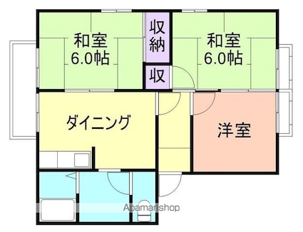 和歌山県和歌山市神前[3DK/50.7m2]の間取図