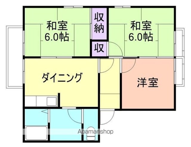 和歌山県和歌山市神前[3DK/50.7m2]の間取図