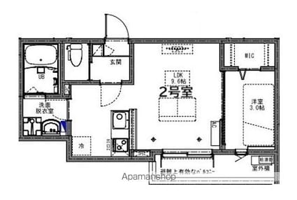 ＫＥＩＡＩ　ＲＥＳＩＤＥＮＣＥ　豊四季[1LDK/30.53m2]の間取図