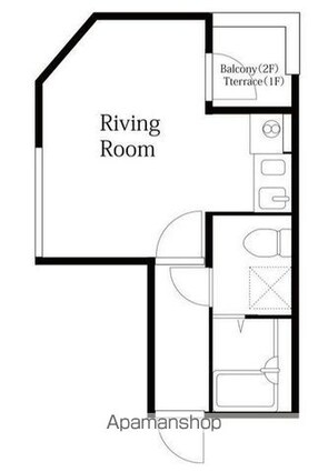 Ｌｉｅｔｏｒｅａ[1R/19.14m2]の間取図