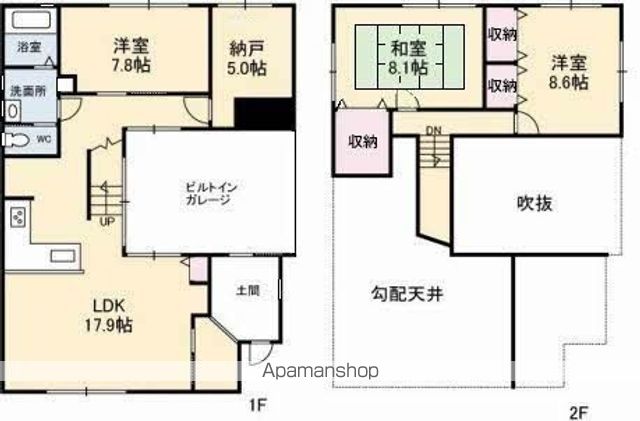山陽本線 中庄駅 徒歩8分 2階建 築10年の間取り写真