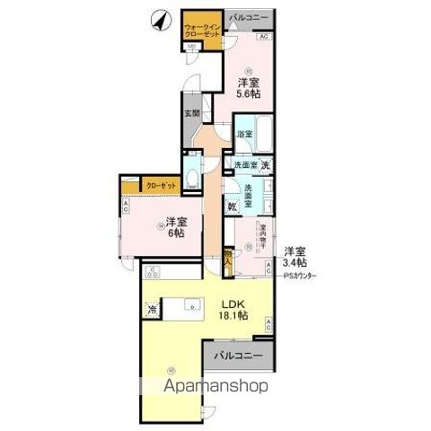 D−ROOM吹田市寿町1丁目の間取り写真