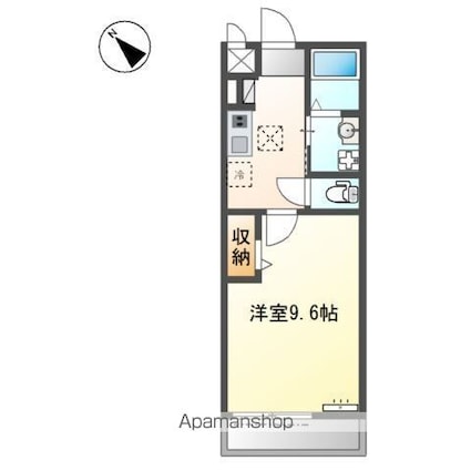 仮称）佐野町アパート[1K/30.87m2]の間取図