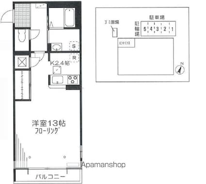 ロイヤルヒルズ[1R/40.98m2]の間取図