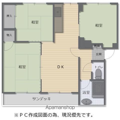 イーグルハイツの間取り写真
