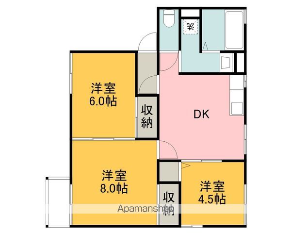 シティハイム己斐 A棟の間取り写真