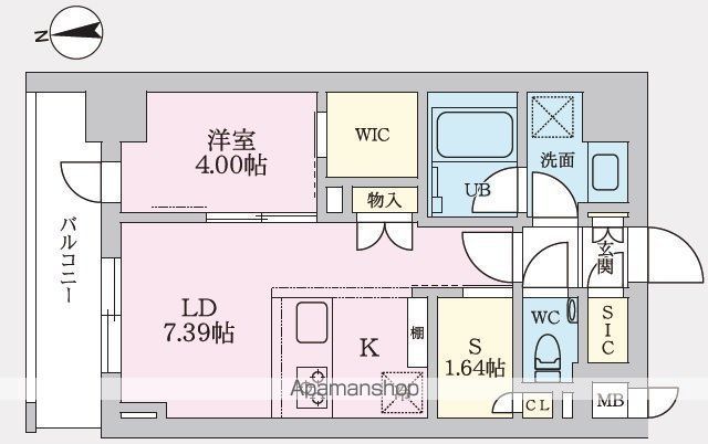 タスキプライムテラス後楽園204.の間取り