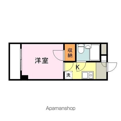 広島県福山市丸之内２丁目[1K/19m2]の間取図