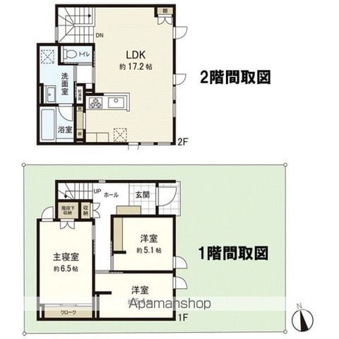 札幌市南北線 平岸駅 徒歩4分 2階建 新築の間取り写真