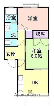 ネクサス小雑賀Ⅱ[2DK/44m2]の間取図