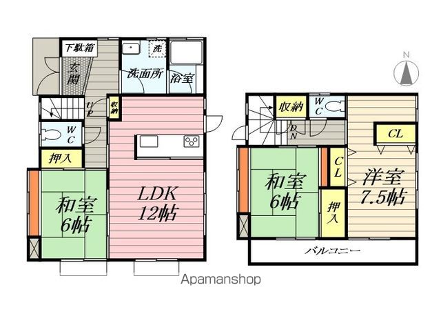 南湖3丁目戸建の間取り写真