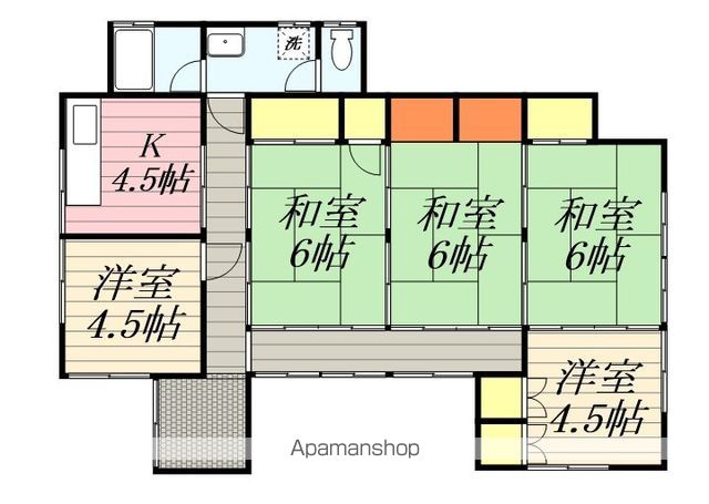 海南市重根の戸建ての間取り