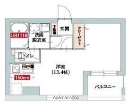 二子玉川ＹＰ[1R/32.29m2]の間取図