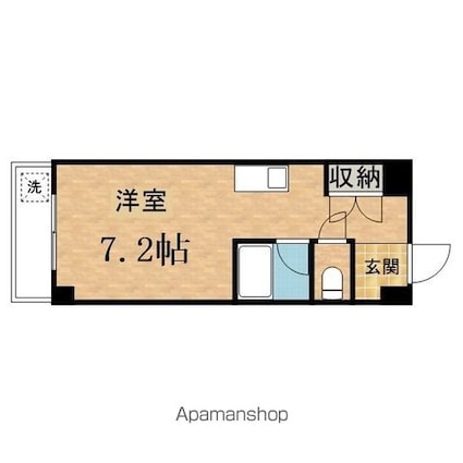 イーハトーブ[1R/23.05m2]の間取図