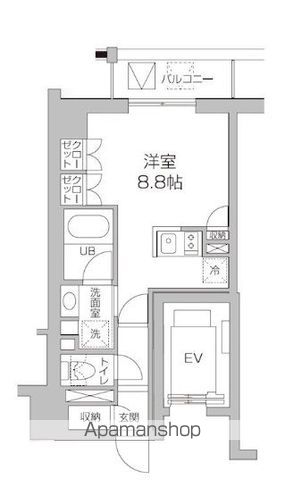 【杉並区高円寺南のマンションの間取り】