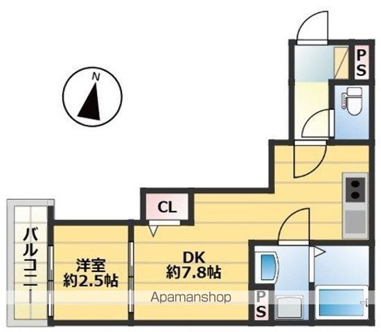 今宿東1丁目B棟APの間取り写真