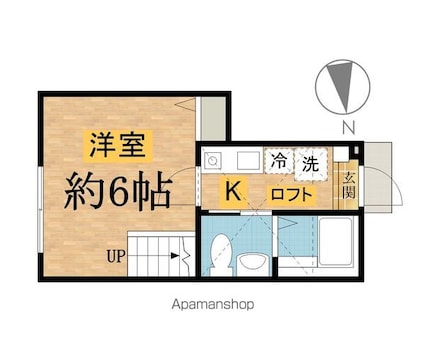 仮）シティハイツ大船町[1K/20.15m2]の間取図