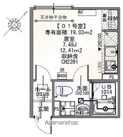 NANOCARE MINAMI−GYOTOKUの間取り写真
