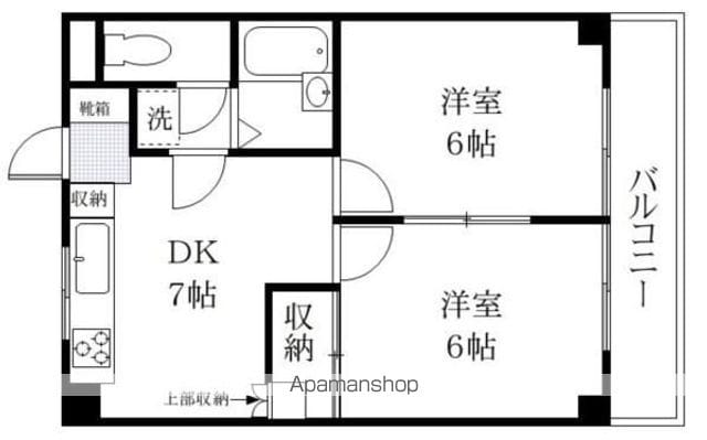 岩瀬マンションの間取り写真
