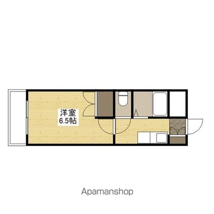 広島県広島市西区南観音１丁目[1K/20m2]の間取図