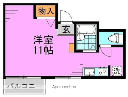 東京都杉並区高円寺南３丁目[1R/22.62m2]の間取図