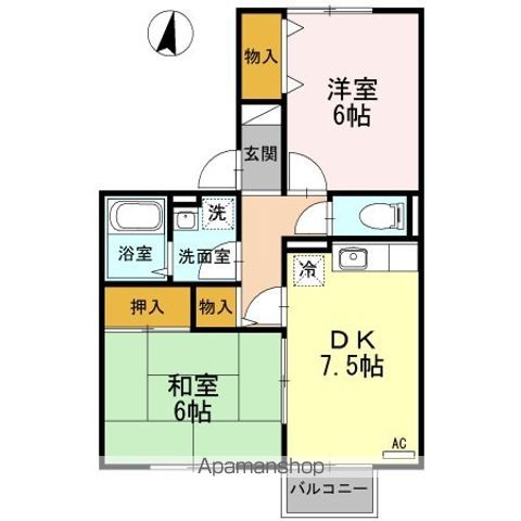 セジュールシャルマンの間取り写真