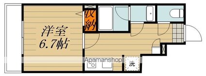 Ｌｕｃｅｎｔ・Ｋ[1K/26.14m2]の間取図