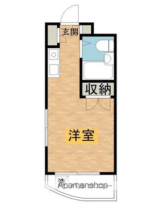 アートイン八王子[1R/14.97m2]の間取図