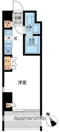 アーデン五反田[1R/27.76m2]の間取図