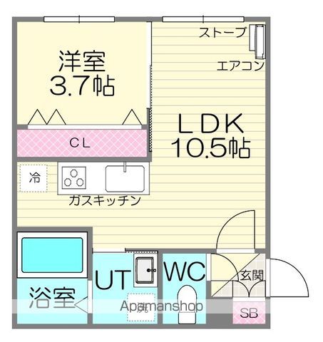 CITY RESIDENCE月寒中央の間取り写真