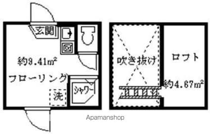 ソフィアオランジェ[1R/9.41m2]の間取図