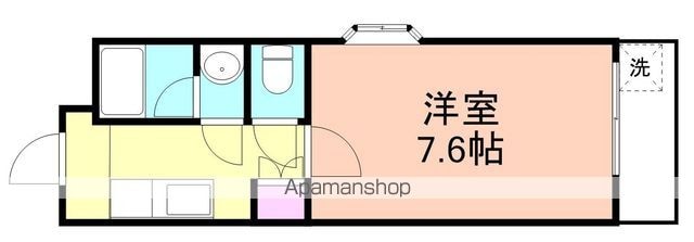 エタニティコートⅠ番館[1K/23.65m2]の間取図