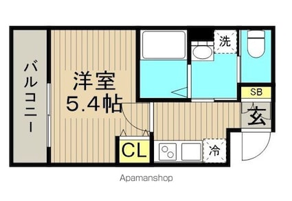 プラネッツ[1K/24.2m2]の間取図