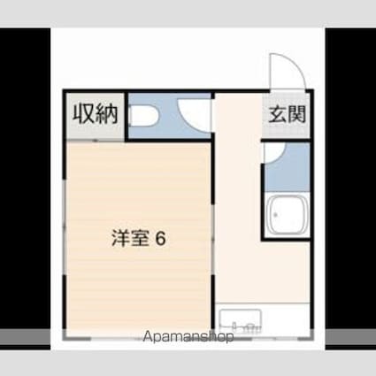 第１ヒロハウス[1K/20.42m2]の間取図