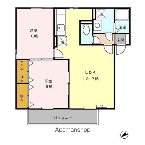 シャンクレールよもぎ台 Aの間取り写真