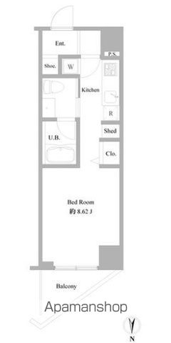中野区上高田のマンションの間取り