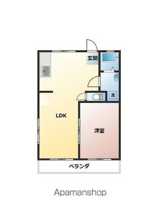 ともえビル[1LDK/39.66m2]の間取図