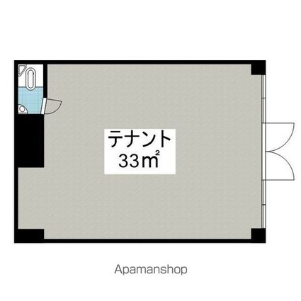 モーメント枝松（テナント）[1R/33m2]の間取図