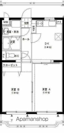 アンシャンテ・Ｎ[2DK/48.73m2]の間取図